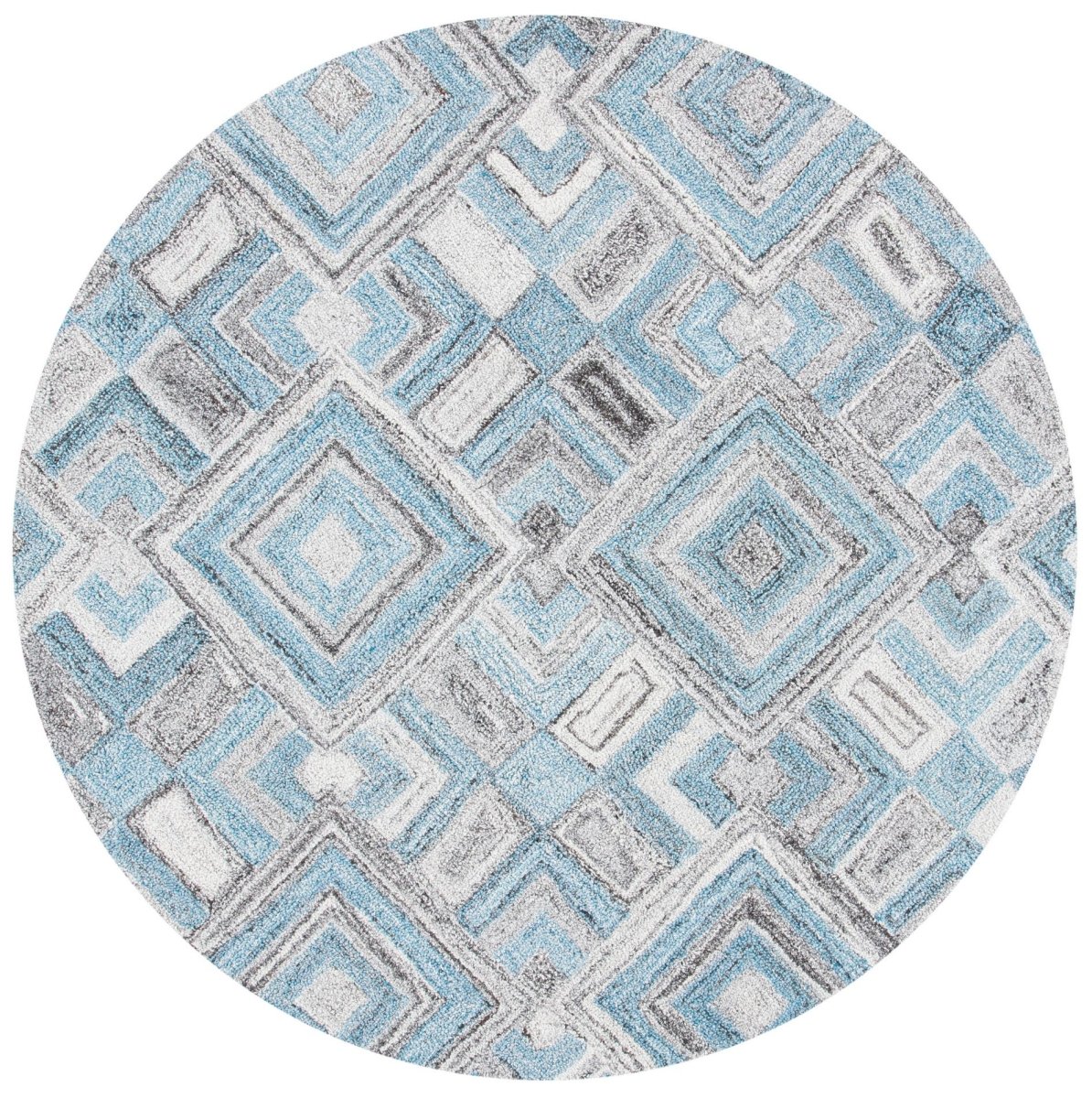Safavieh Abstract Abt642F Grey/Turquoise Rugs.