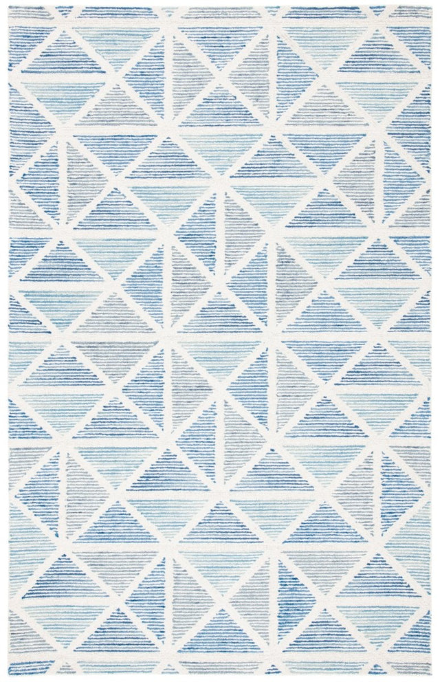 Safavieh Abstract Abt655A Ivory/Blue Rugs.