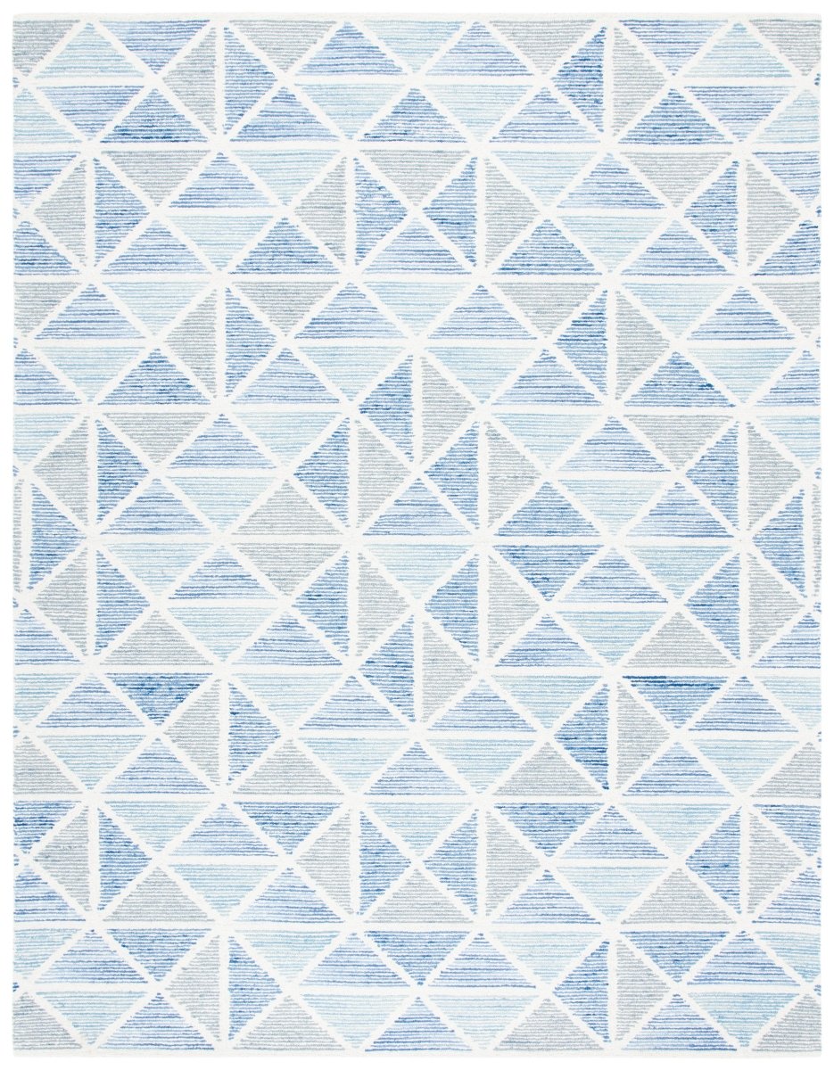 Safavieh Abstract Abt655A Ivory/Blue Rugs.