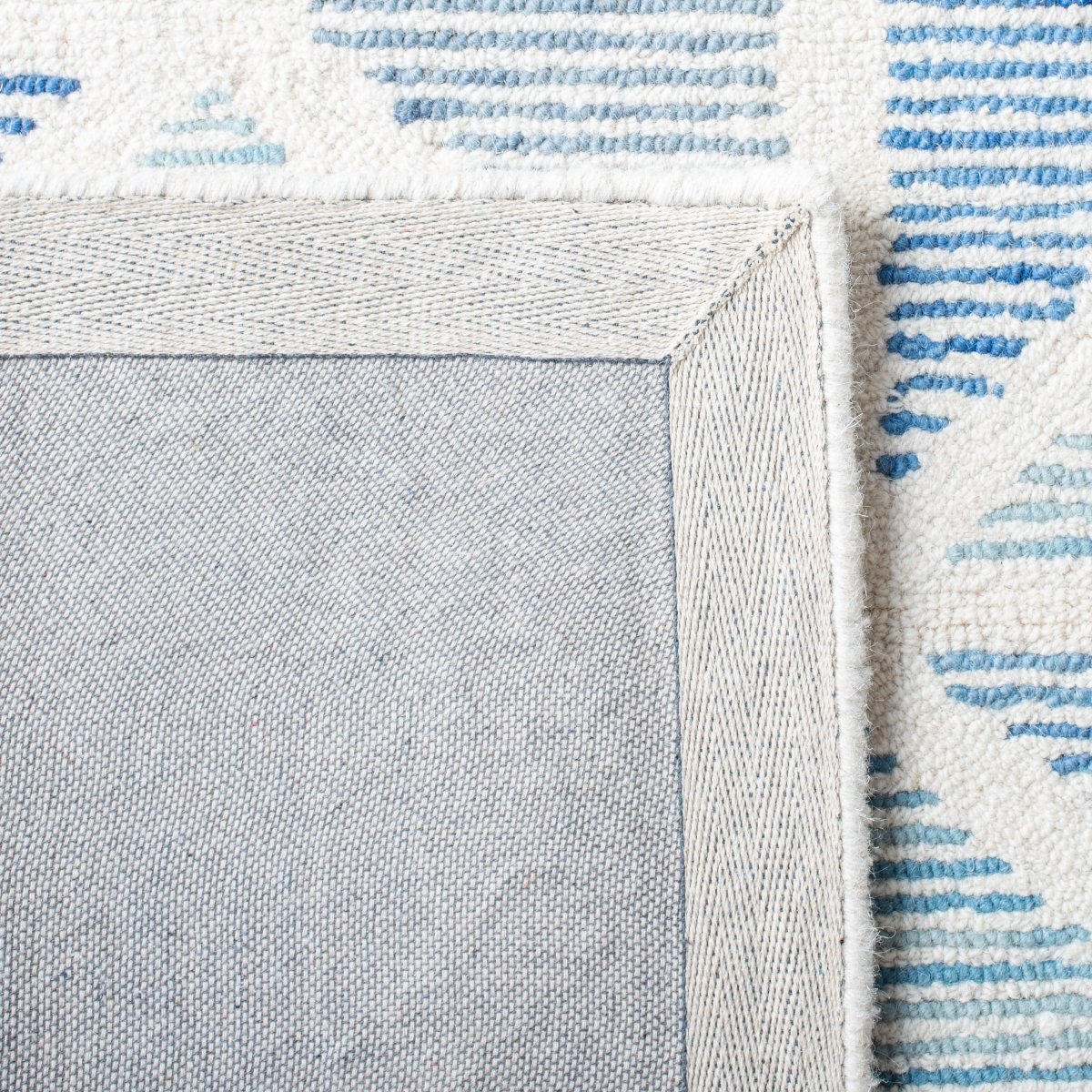 Safavieh Abstract Abt655A Ivory/Blue Rugs.