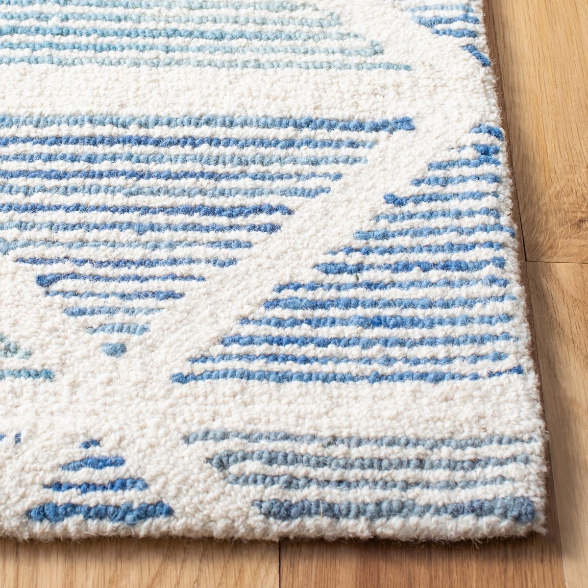 Safavieh Abstract Abt655A Ivory/Blue Rugs.