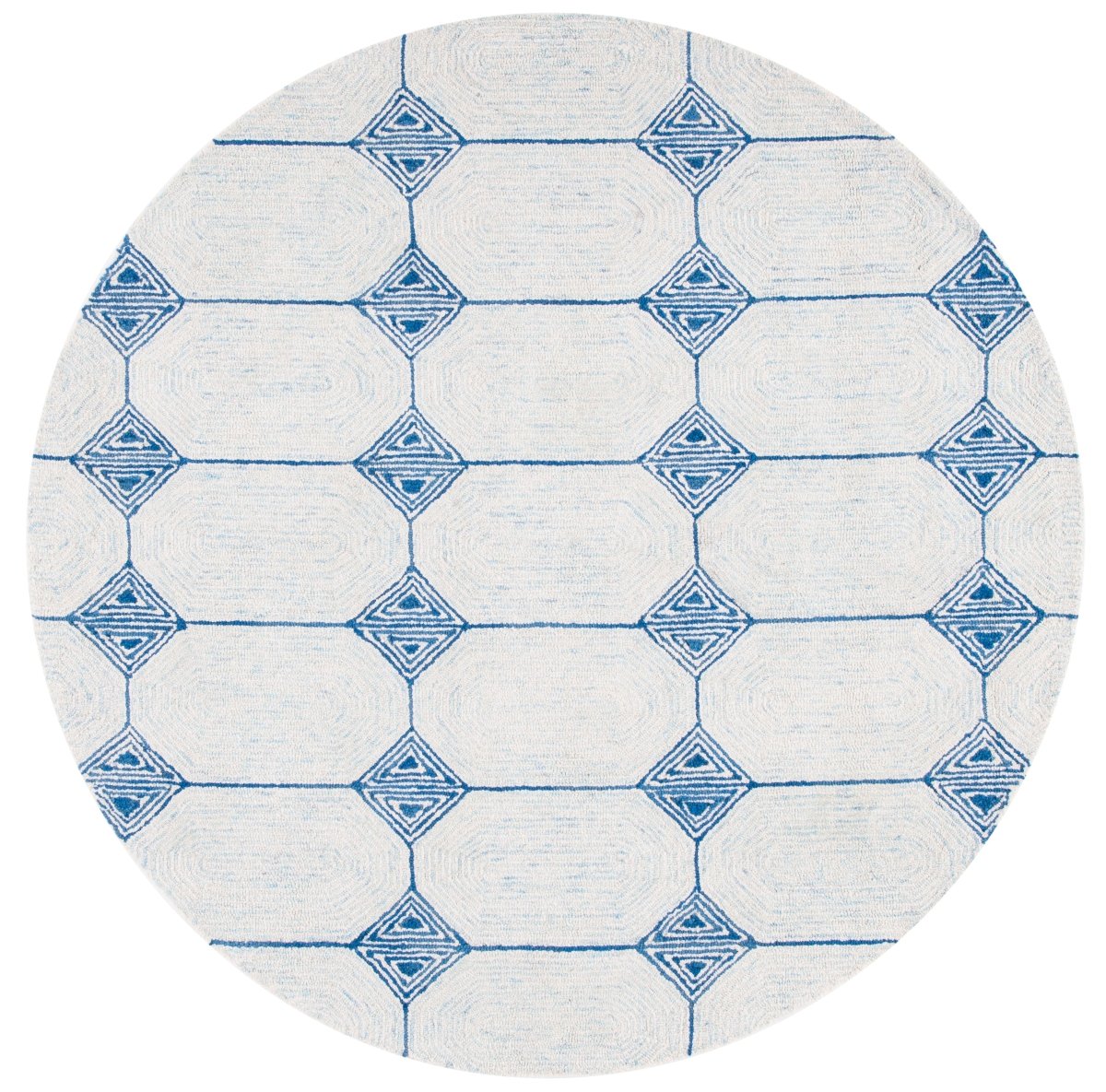Safavieh Abstract Abt658A Ivory/Blue Rugs.