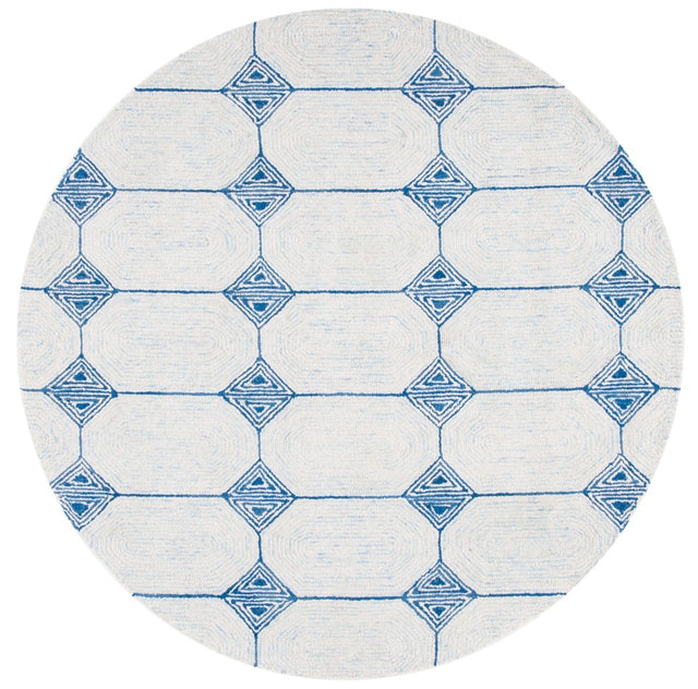 Safavieh Abstract Abt658A Ivory/Blue Rugs.