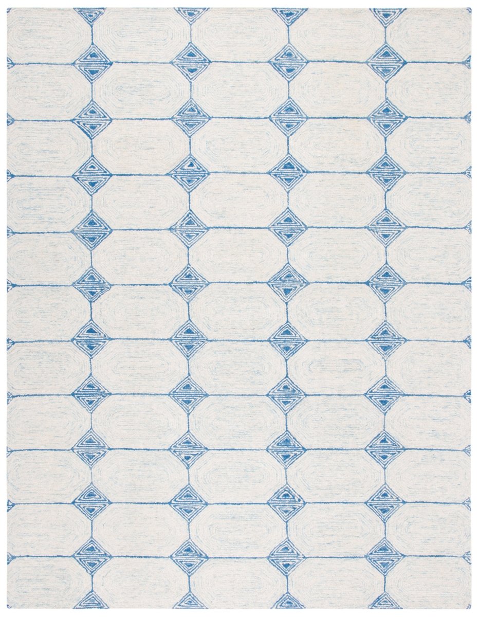 Safavieh Abstract Abt658A Ivory/Blue Rugs.