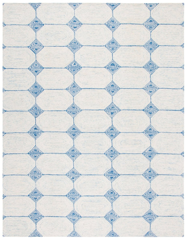 Safavieh Abstract Abt658A Ivory/Blue Rugs.