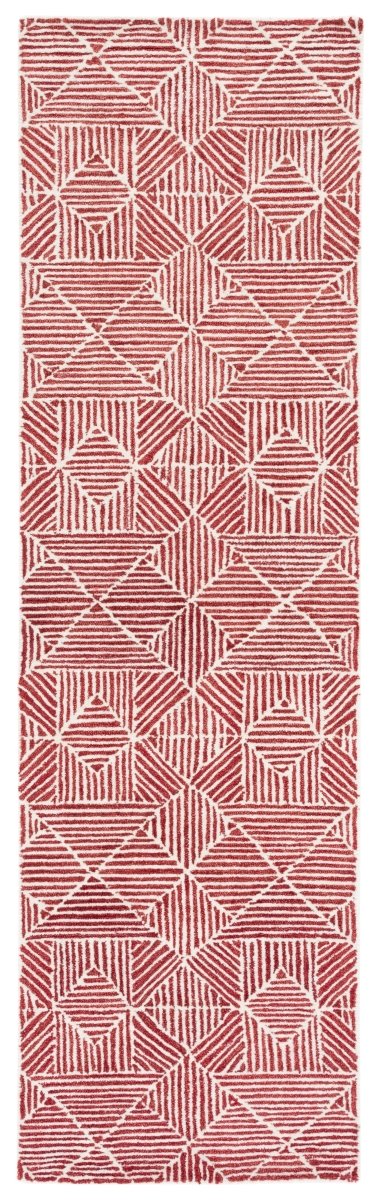 Safavieh Abstract Abt763Q Red/Ivory Rug.