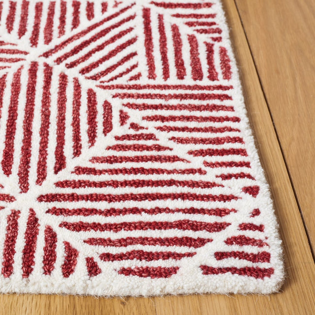 Safavieh Abstract Abt763Q Red/Ivory Rug.