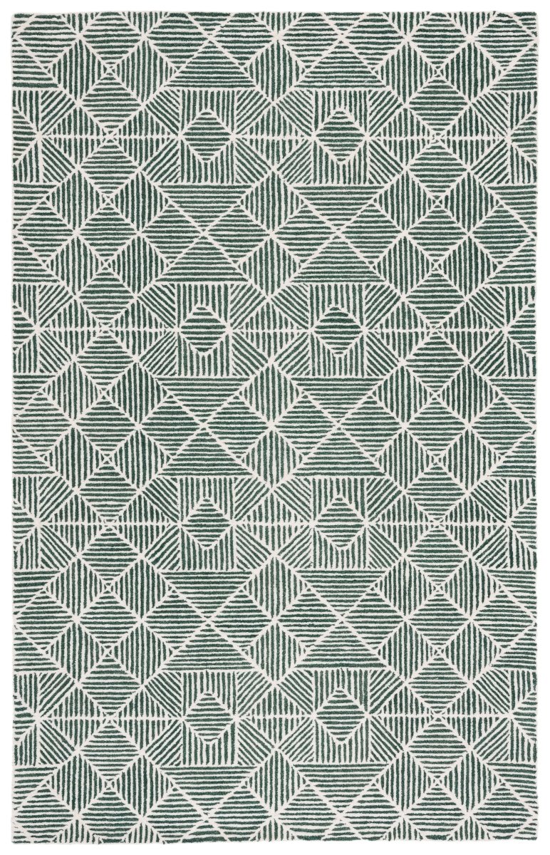 Safavieh Abstract Abt763W Dark Green/Ivory Rug.
