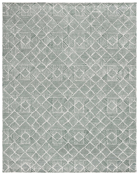 Safavieh Abstract Abt763W Dark Green/Ivory Rug.