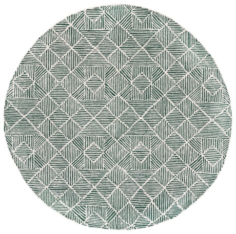 Safavieh Abstract Abt763W Dark Green/Ivory Rug.
