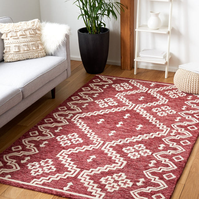 Safavieh Abstract Abt852Q Red/Ivory Rugs.
