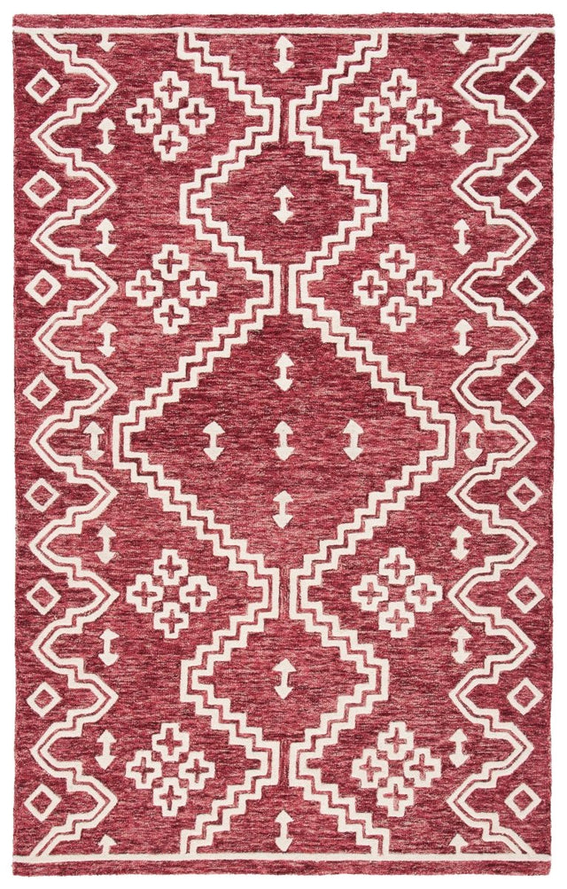 Safavieh Abstract Abt852Q Red/Ivory Rugs.