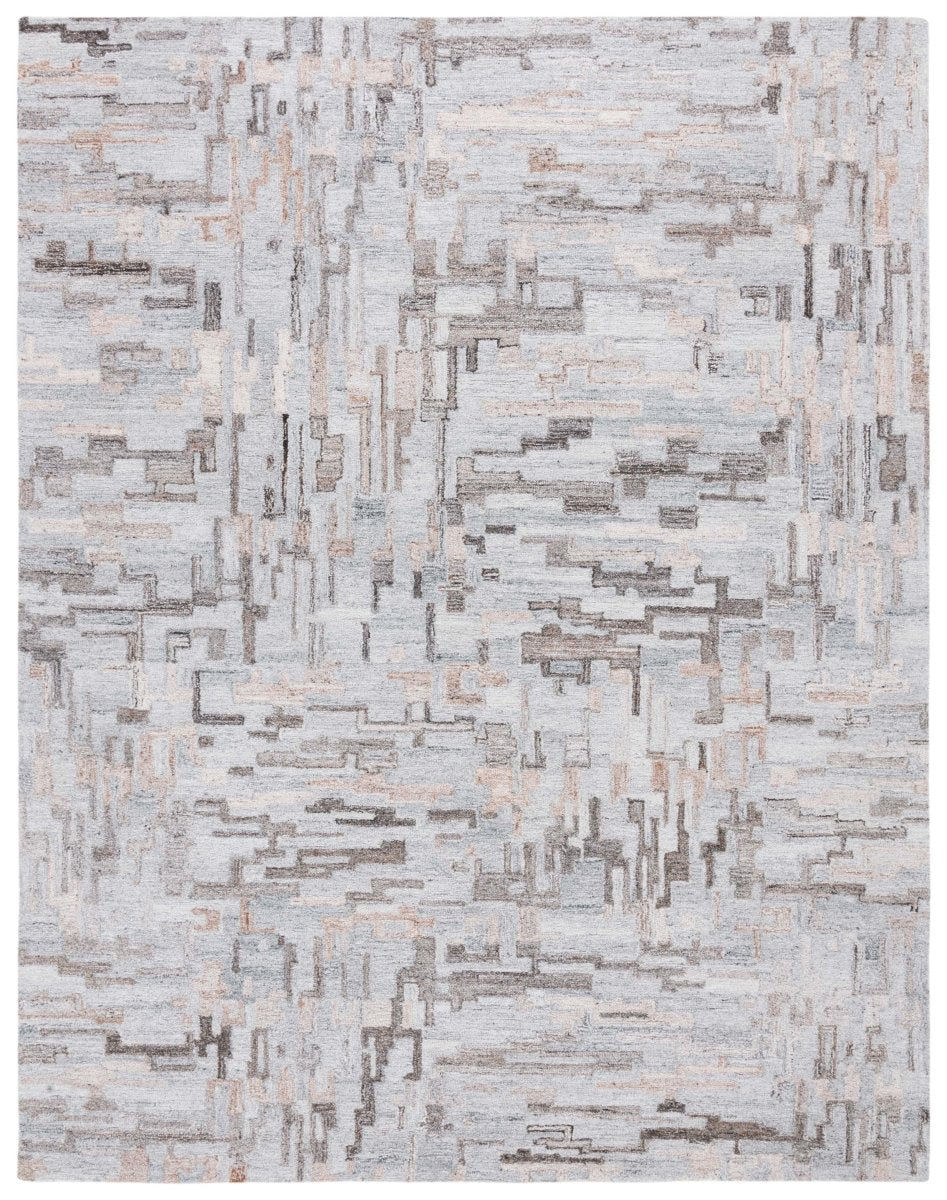 Safavieh Abstract Abt875F Grey/Brown Rug.