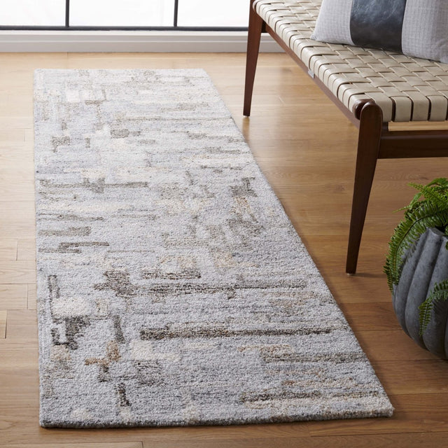 Safavieh Abstract Abt875F Grey/Brown Rug.