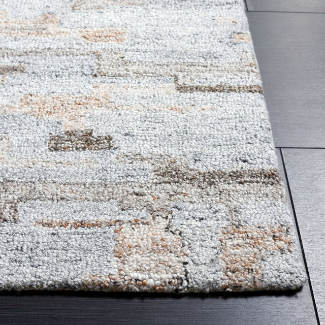 Safavieh Abstract Abt875F Grey/Brown Rug.
