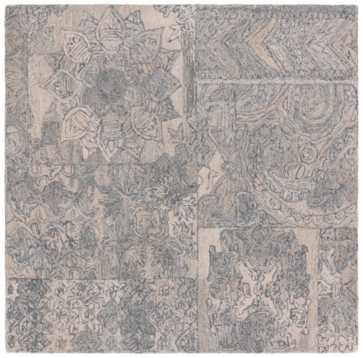 Safavieh Abstract Abt876B Beige/Grey Rug.
