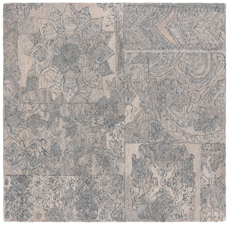 Safavieh Abstract Abt876B Beige/Grey Rug.