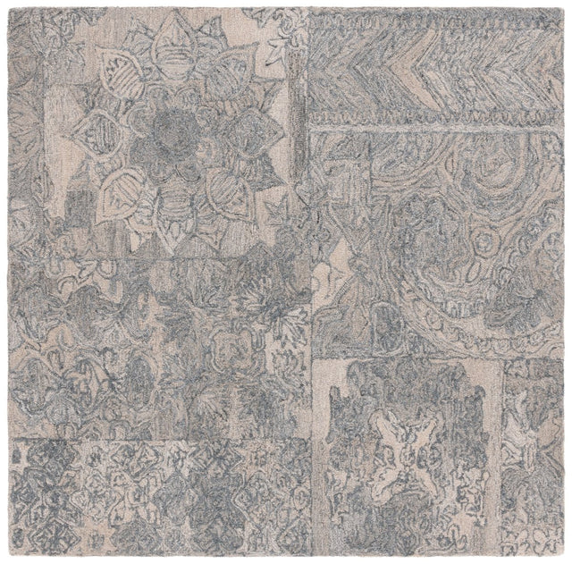 Safavieh Abstract Abt876B Beige/Grey Rug.