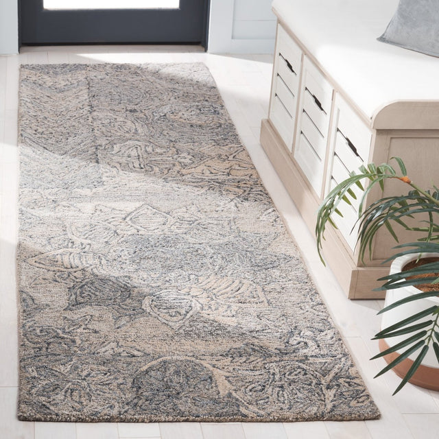 Safavieh Abstract Abt876B Beige/Grey Rug.