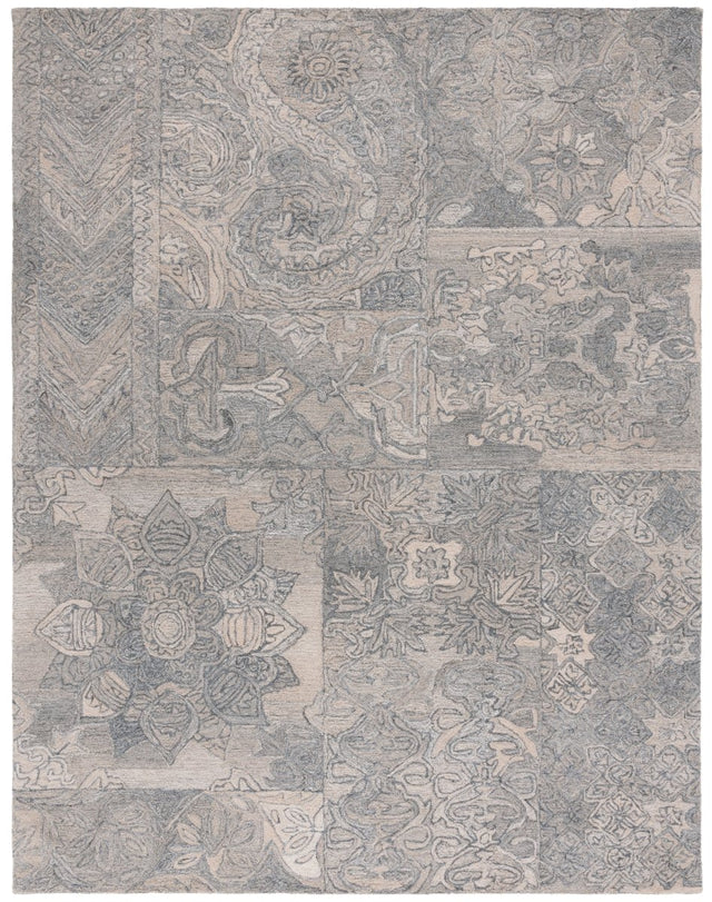 Safavieh Abstract Abt876B Beige/Grey Rug.