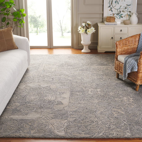 Safavieh Abstract Abt876B Beige/Grey Rug.