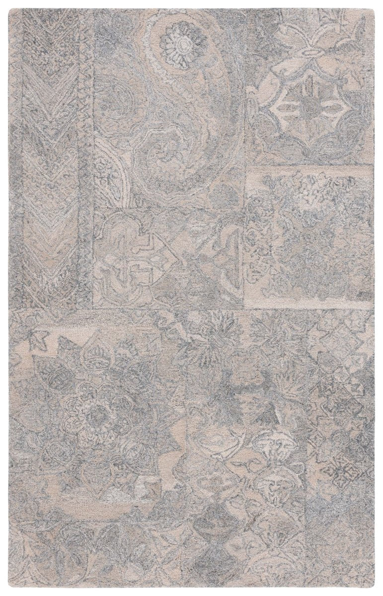 Safavieh Abstract Abt876B Beige/Grey Rug.