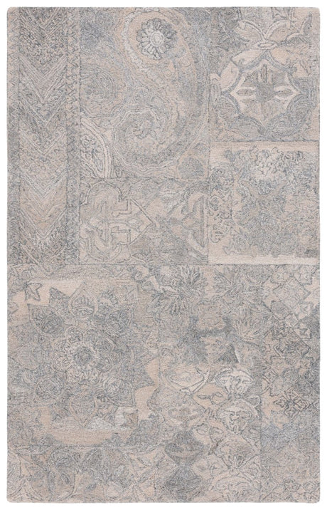 Safavieh Abstract Abt876B Beige/Grey Rug.