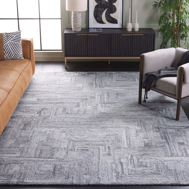 Safavieh Abstract Abt879F Grey Rug.