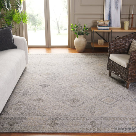 Safavieh Abstract Abt880F Grey/Beige Rug.