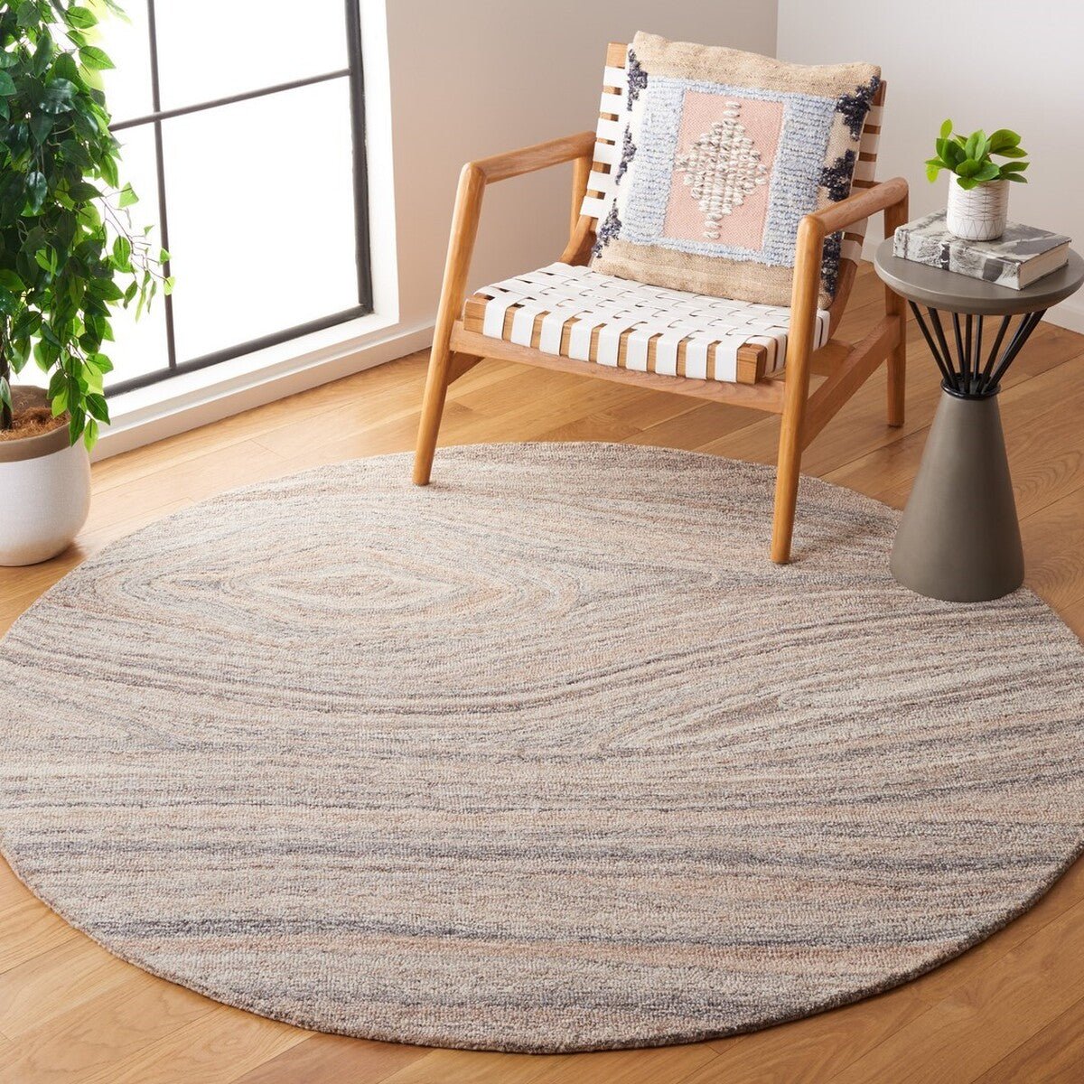 Safavieh Abstract Abt901A Beige/Grey Rug.