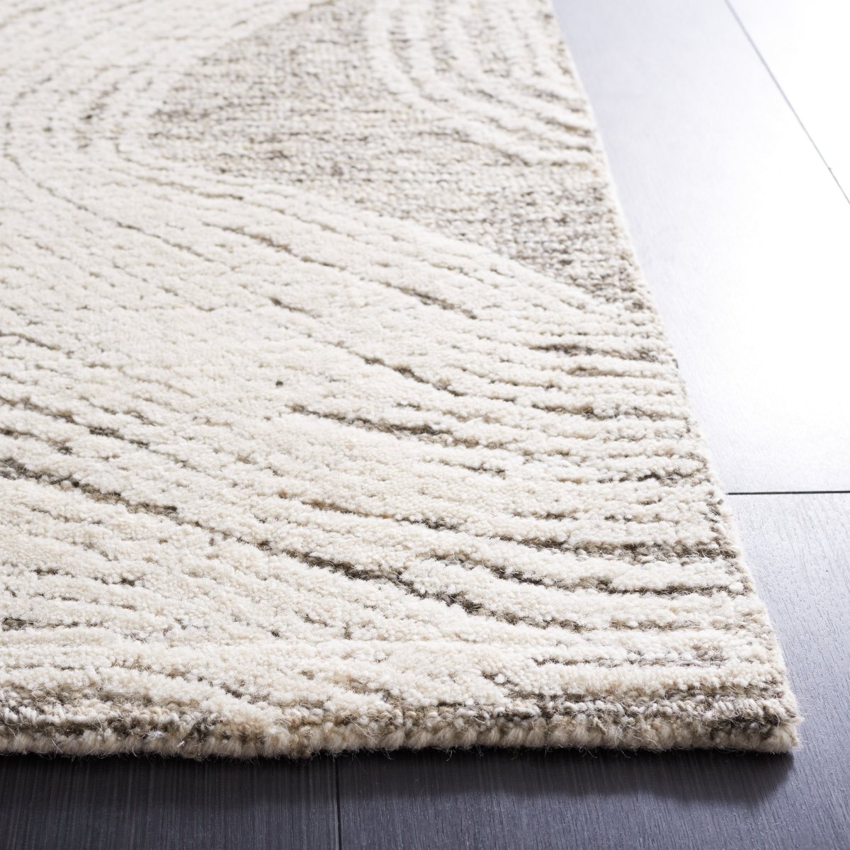 Safavieh Abstract Abt925H Charcoal/Ivory Rug.