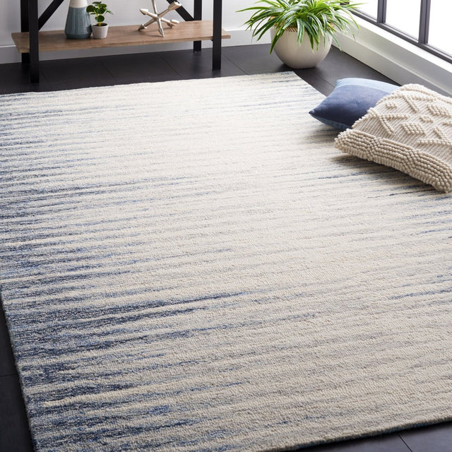 Safavieh Abstract Abt926M Ivory/Dark Blue Rug.
