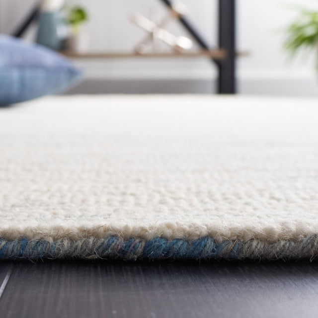 Safavieh Abstract Abt926M Ivory/Dark Blue Rug.