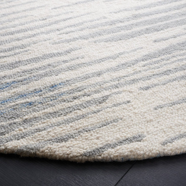 Safavieh Abstract Abt926M Ivory/Dark Blue Rug.