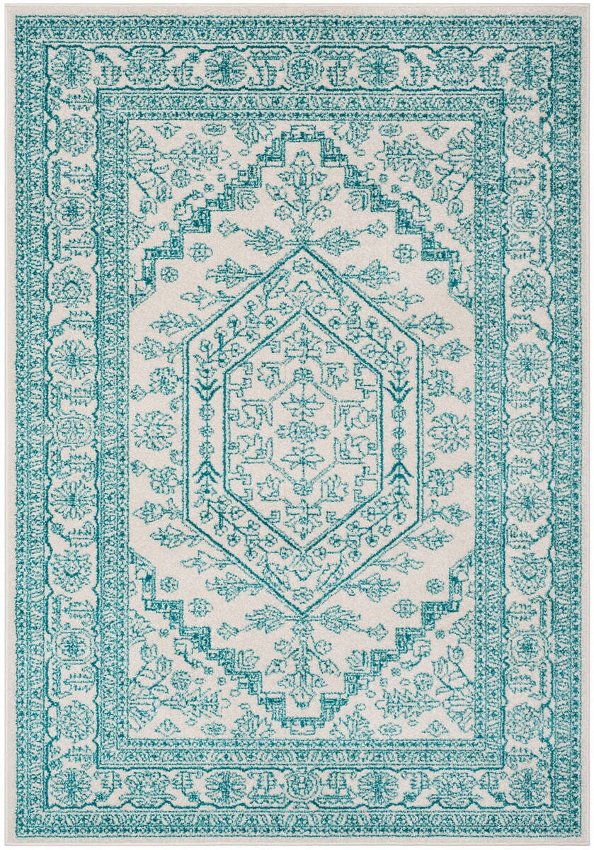 Safavieh Adirondack Adr108G Ivory / Teal Rugs.
