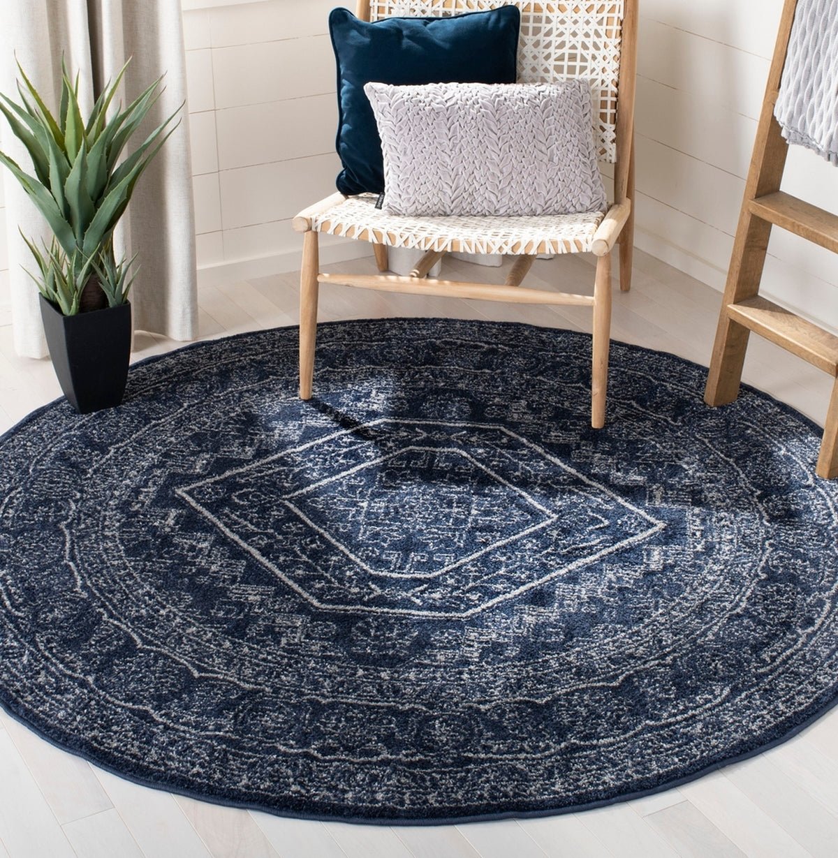 Safavieh Adirondack Adr108N Navy/Ivory Rug - adr108n-24