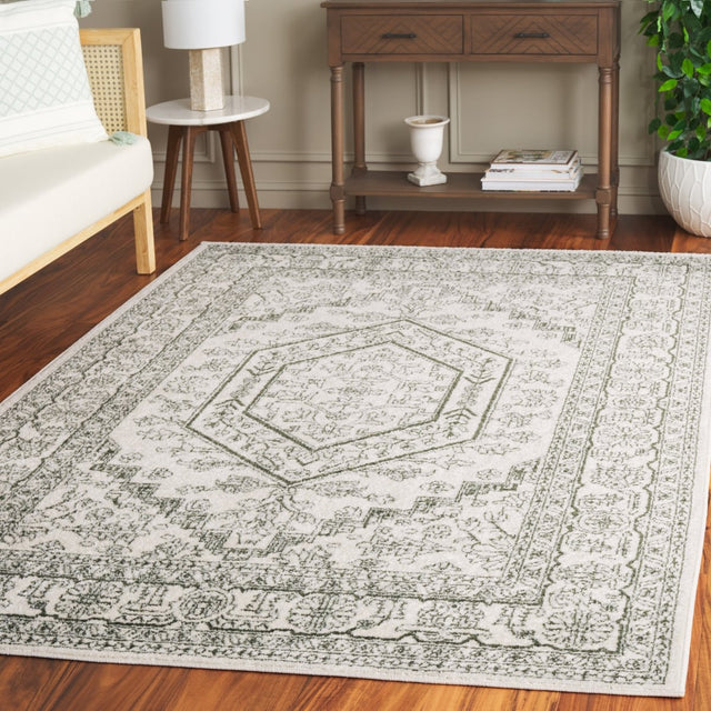Safavieh Adirondack Adr108X Ivory/Dark Green Rug.