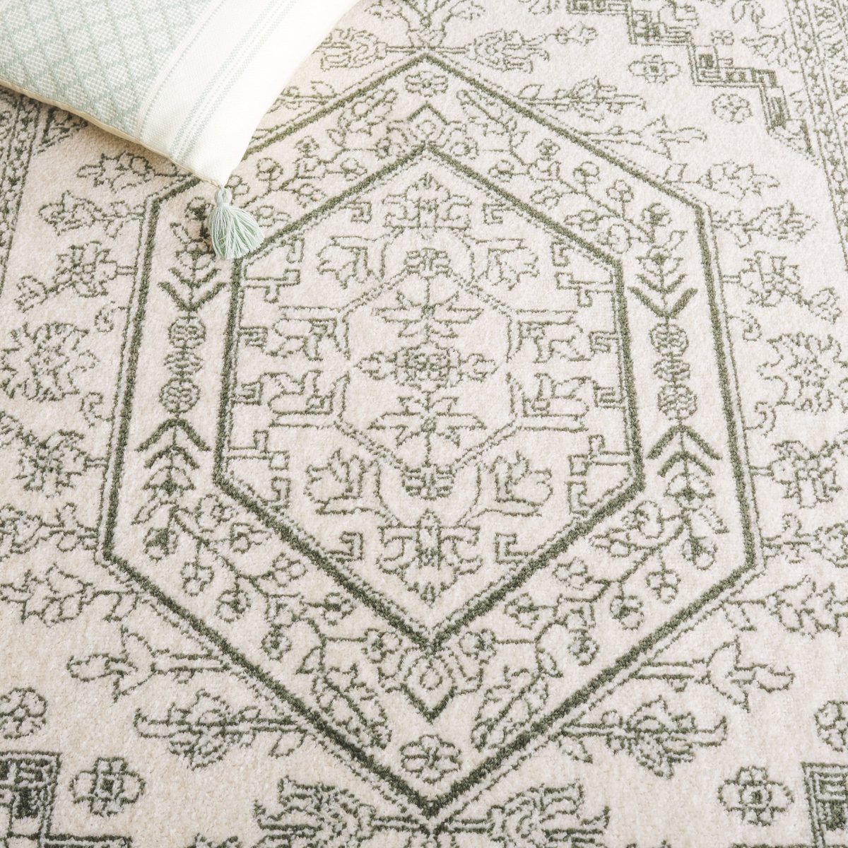Safavieh Adirondack Adr108X Ivory/Dark Green Rug.
