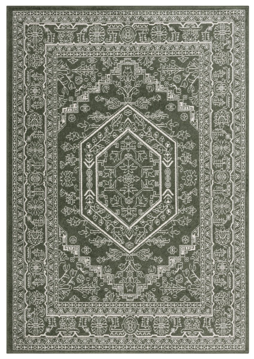 Safavieh Adirondack Adr108Y Dark Green/Ivory Rug.