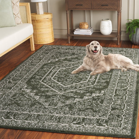Safavieh Adirondack Adr108Y Dark Green/Ivory Rug.