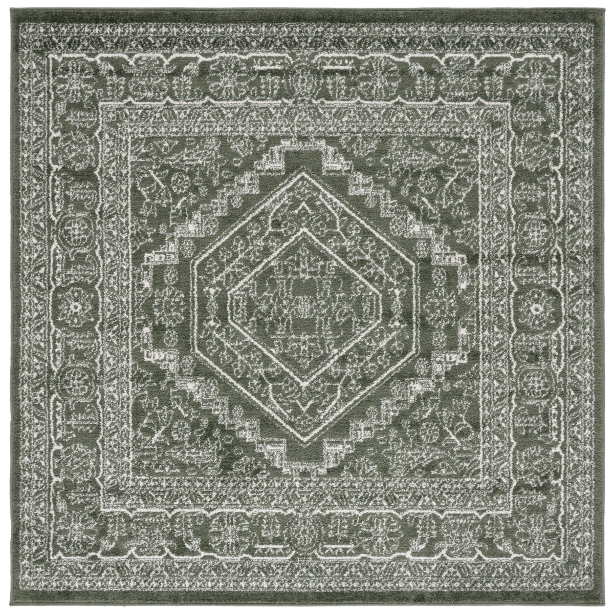 Safavieh Adirondack Adr108Y Dark Green/Ivory Rug.