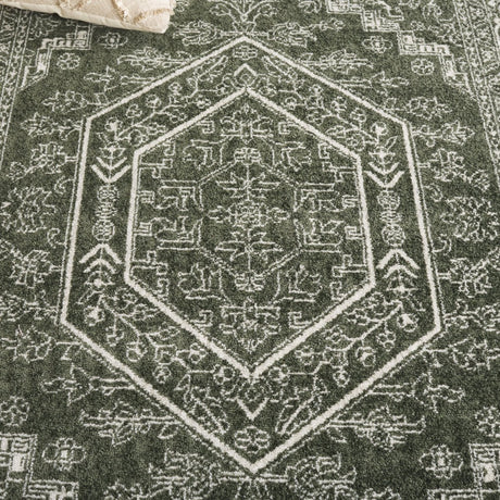Safavieh Adirondack Adr108Y Dark Green/Ivory Rug.