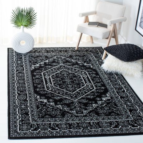 Safavieh Adirondack Adr108Z Black/Ivory Rug.