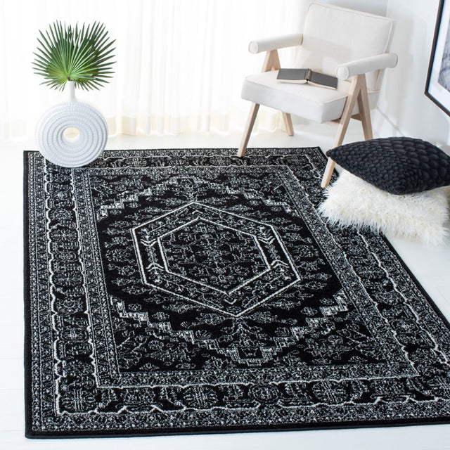 Safavieh Adirondack Adr108Z Black/Ivory Rug.