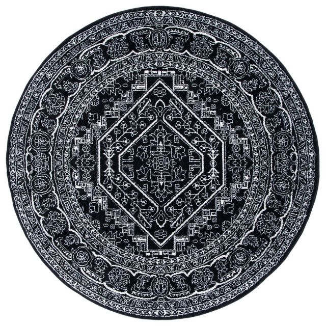 Safavieh Adirondack Adr108Z Black/Ivory Rug.
