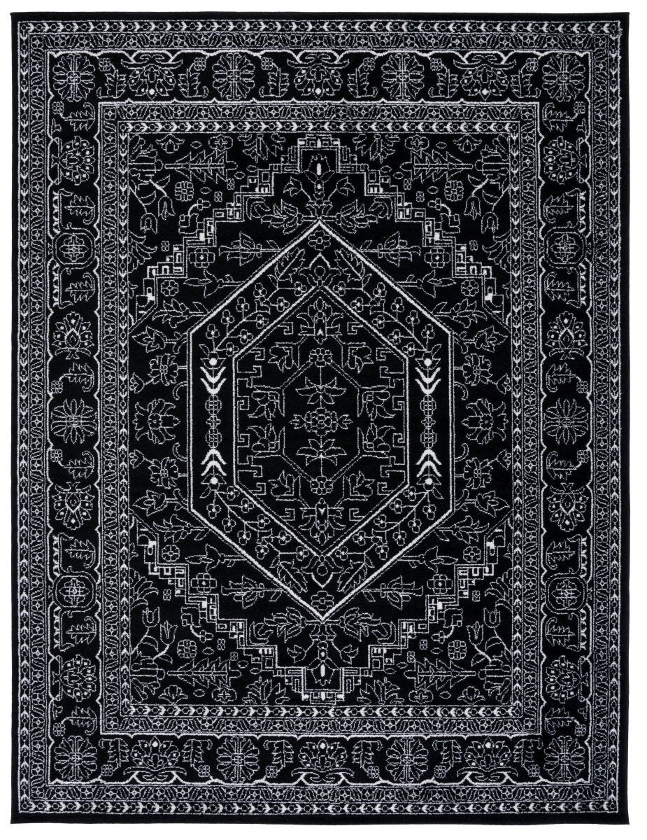 Safavieh Adirondack Adr108Z Black/Ivory Rug.