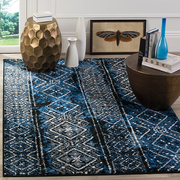 Safavieh Adirondack Adr111A Silver / Black Rugs.