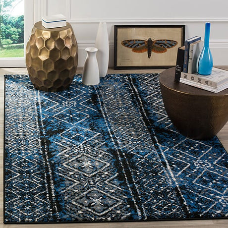 Safavieh Adirondack Adr111A Silver / Black Rugs.