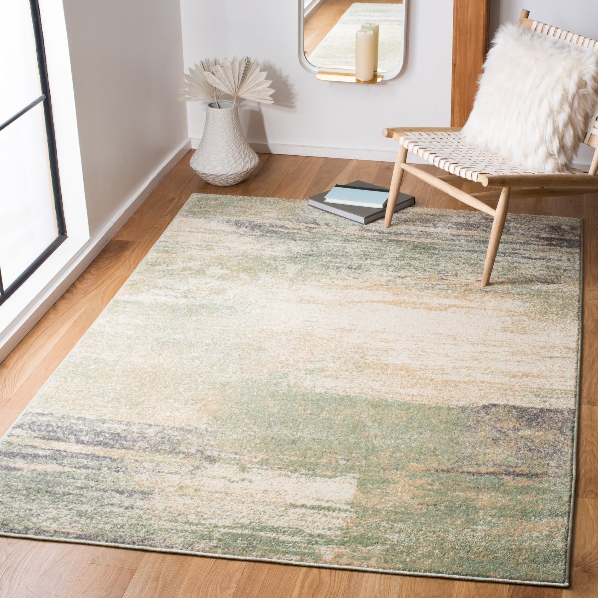 Safavieh Adirondack Adr112W Ivory/Sage Rug.