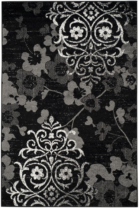 Safavieh Adirondack Adr114A Black/Silver Rug.